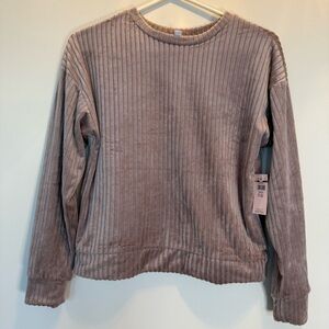 NWT Danskin ribbed velour lilac top size Small